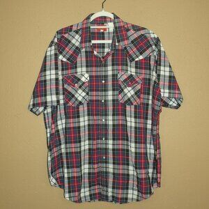 Ely Plains Western Pearl Snap Cowboy Rodeo Shirt XL